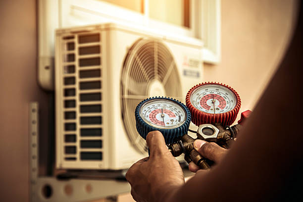 Professional Ductwork Repair technician working in Springville, NY